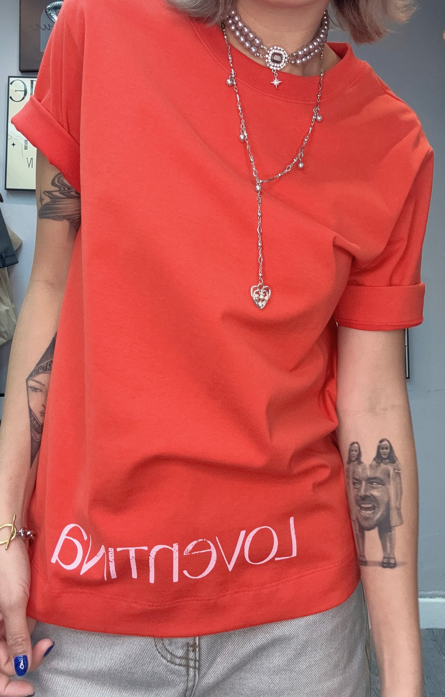 Back words tee #00399