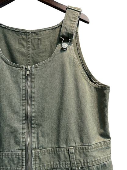 Apron denim dress #00620