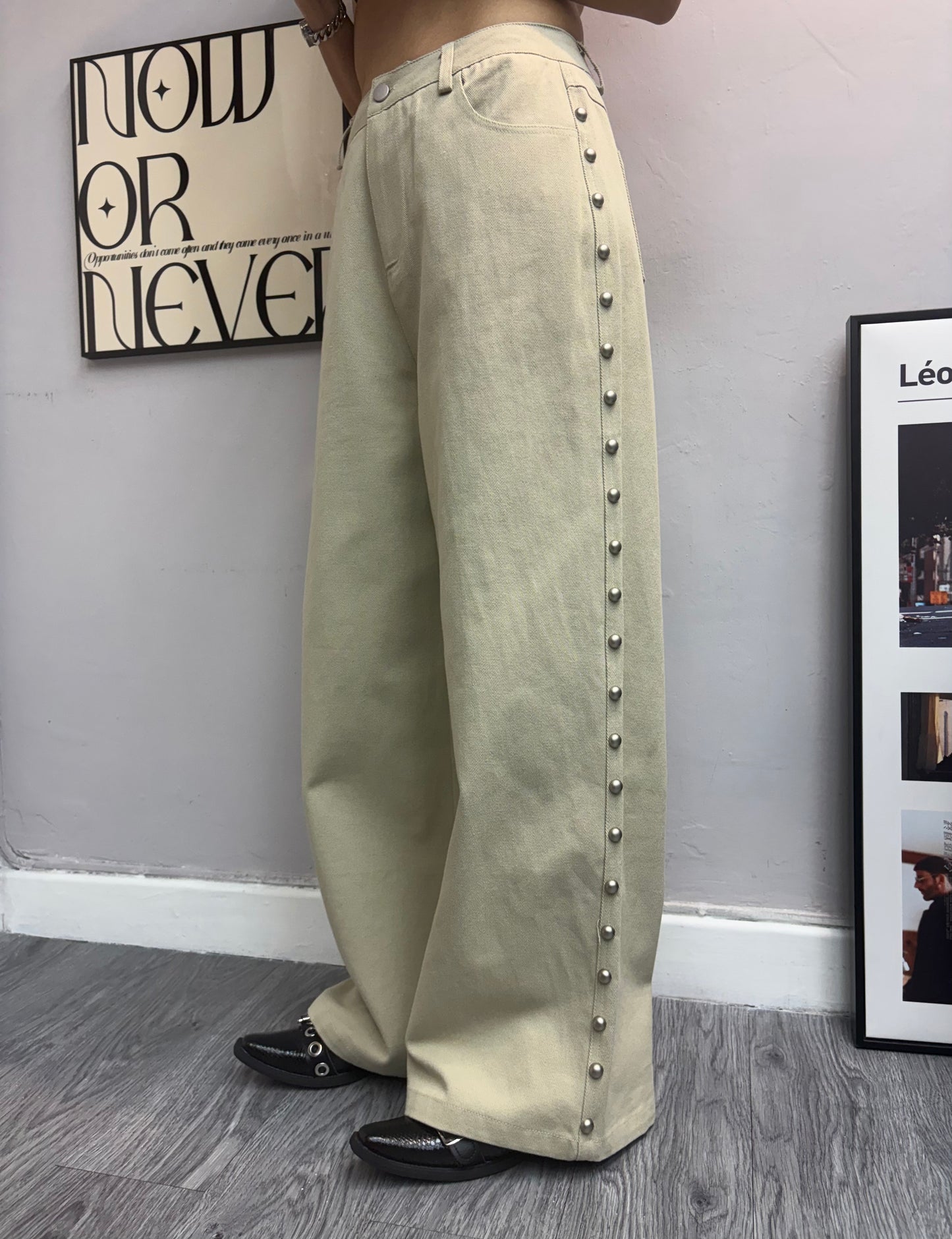 （🏷️-30%）Side beans pants #00441