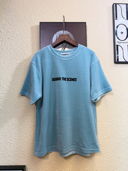 Velvet black words tee #01008