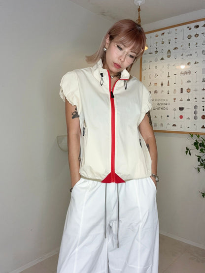 (Promotion -20%)Puff sleeves windbreaker #00691