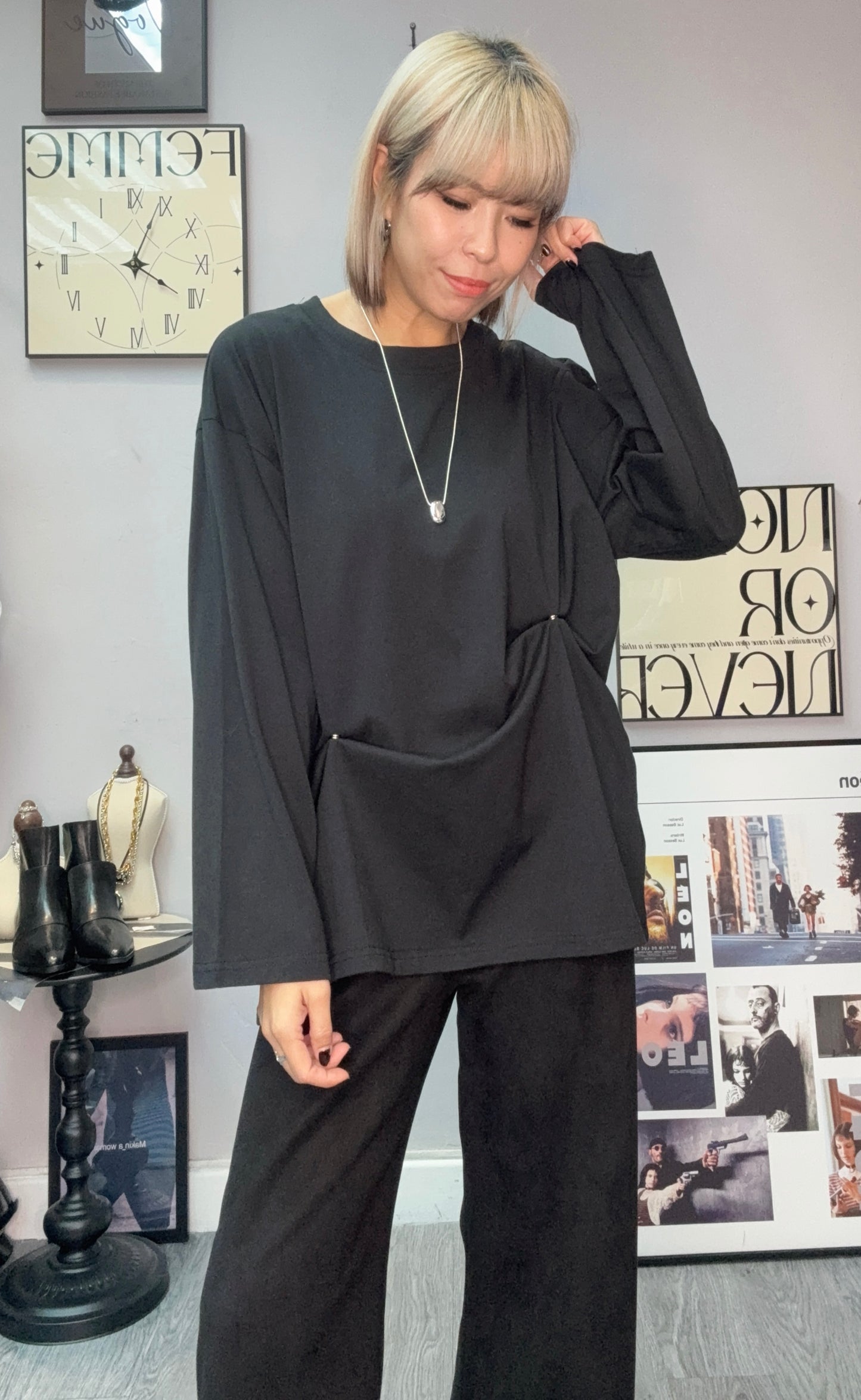 Two buttons tee #00031