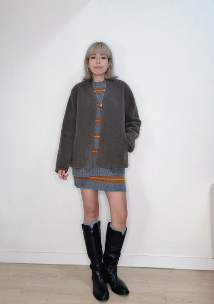 Lamb wool cardigan