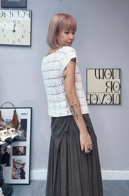 (-20%)Embrodiery short outer #00832