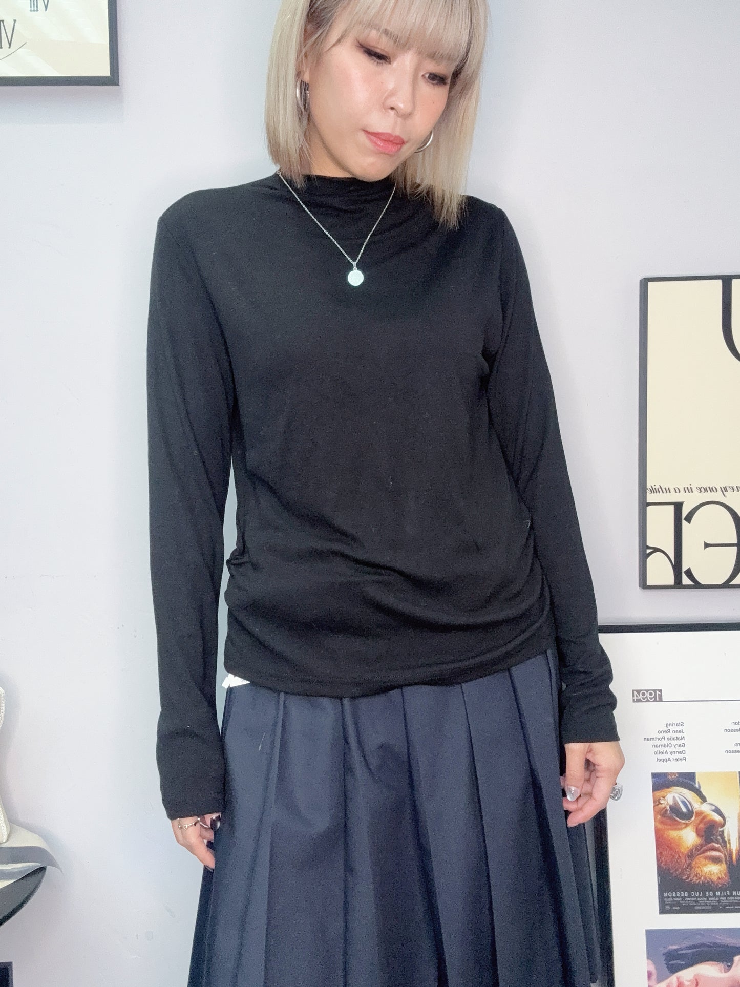 Back neck button inner #00098