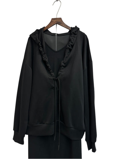 Big collar space cotton  two piece set