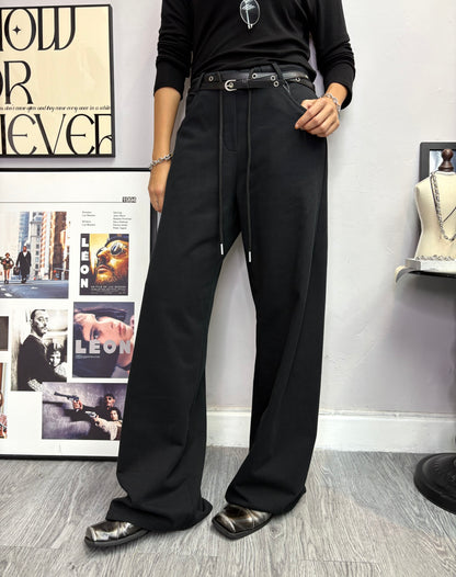 Belt and cotton pants