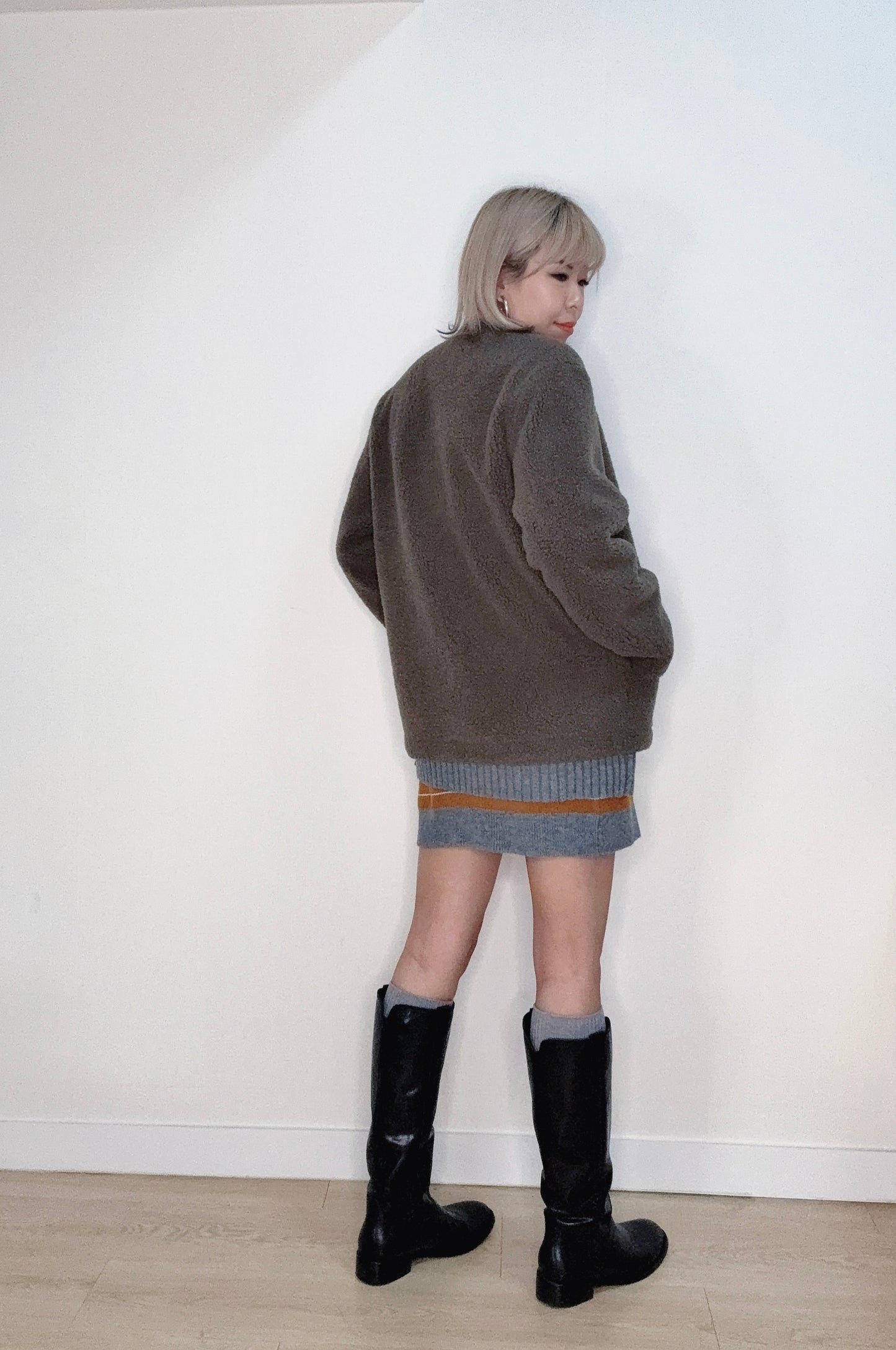 Lamb wool cardigan