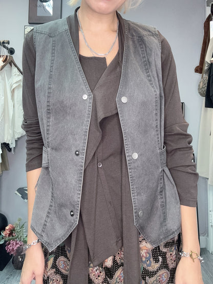 Side belt  vest jacket