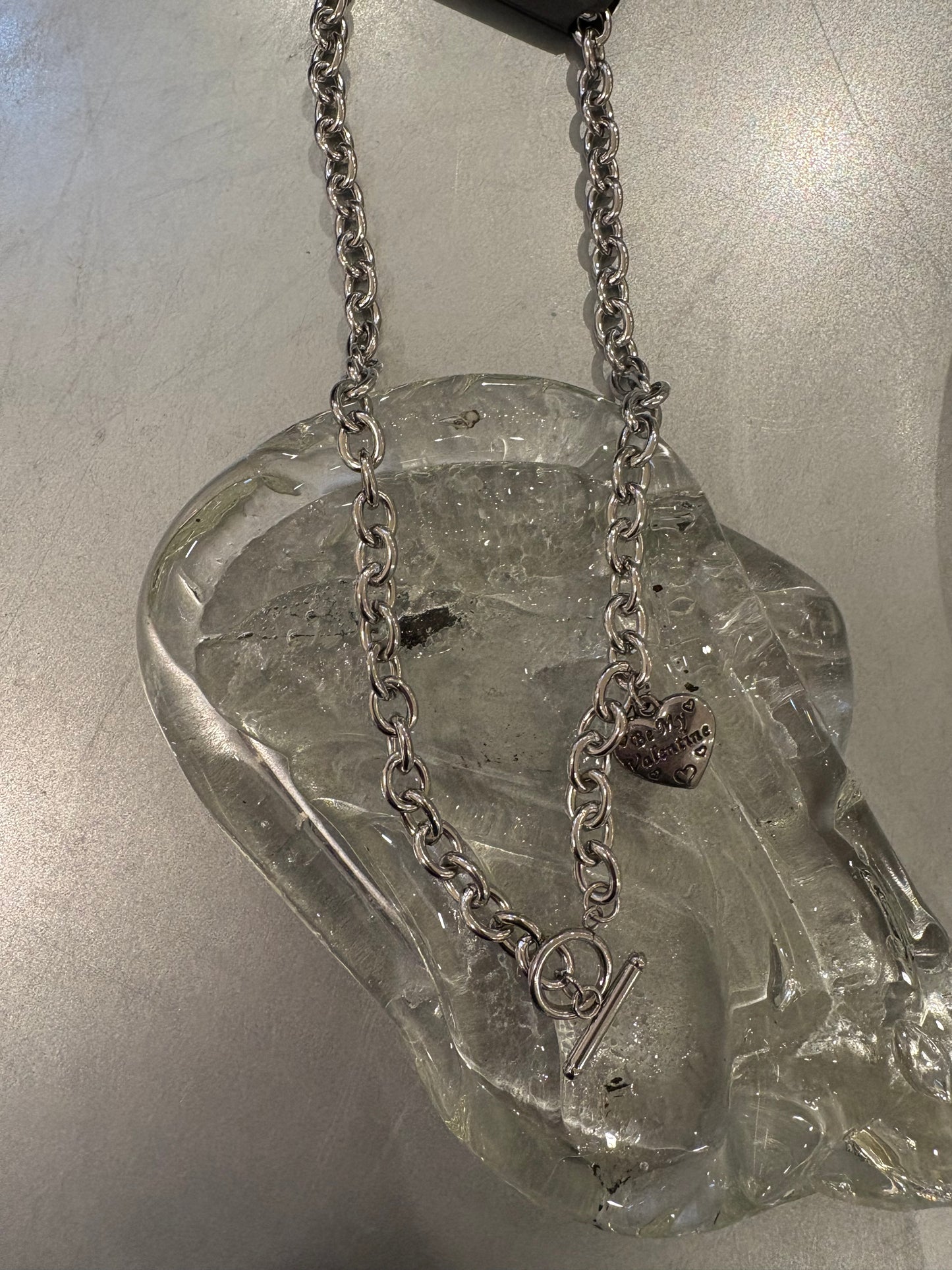 Heart pendant necklace(OT buckle)