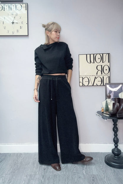 Full elastic high waist pants #00132