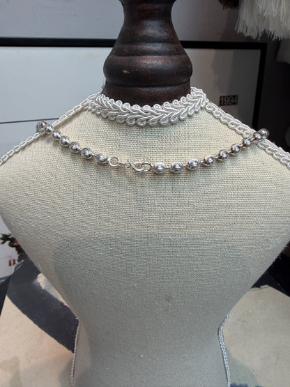 👍🏻Mini ball shaped thai silver necklace