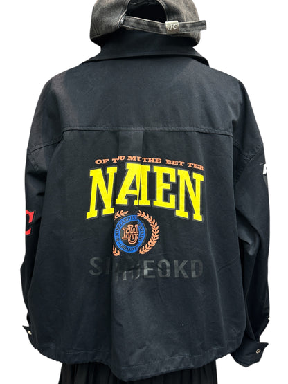 Printed shirt jacket