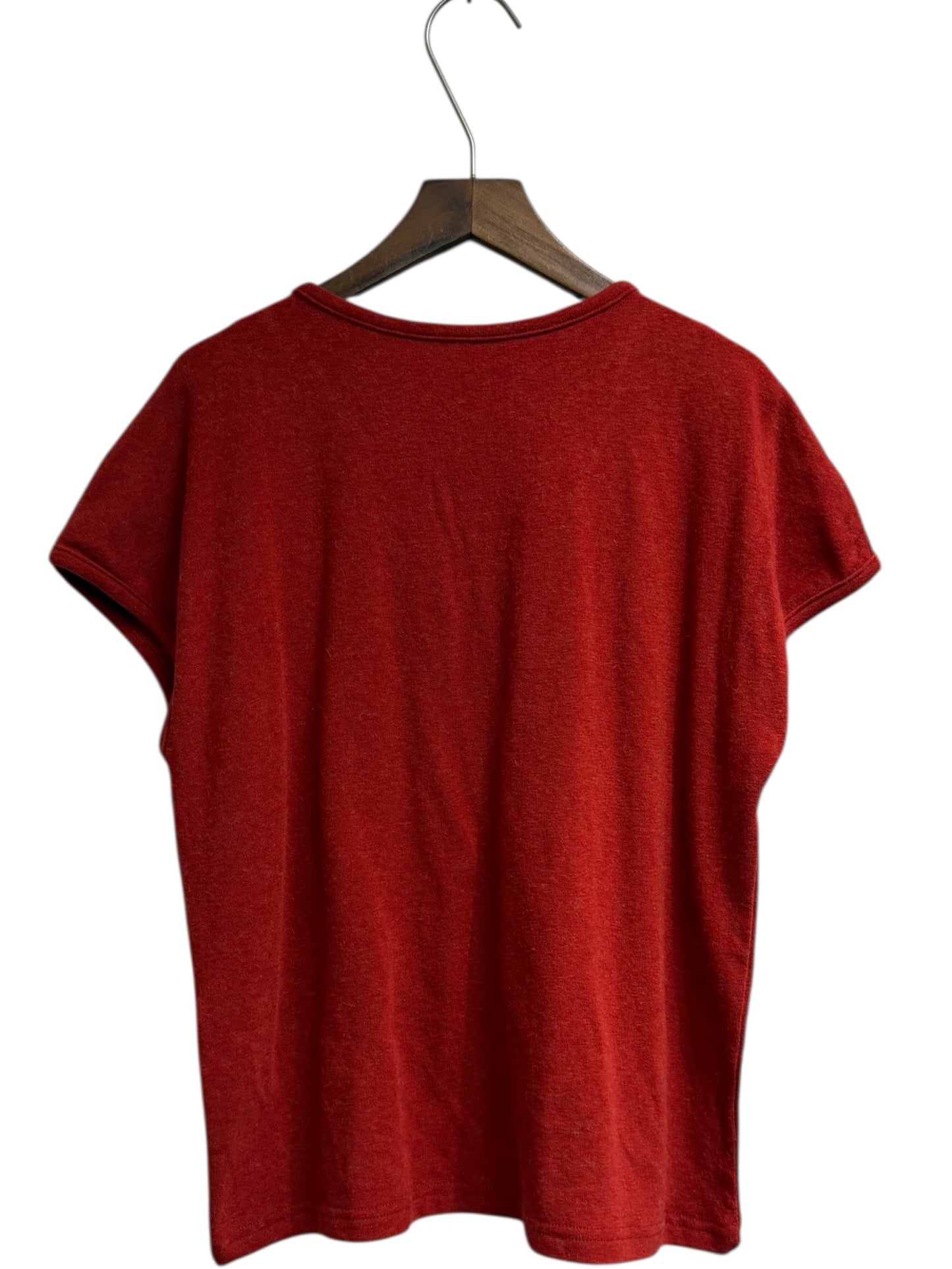 Fake two piece short sleeves tee #00126