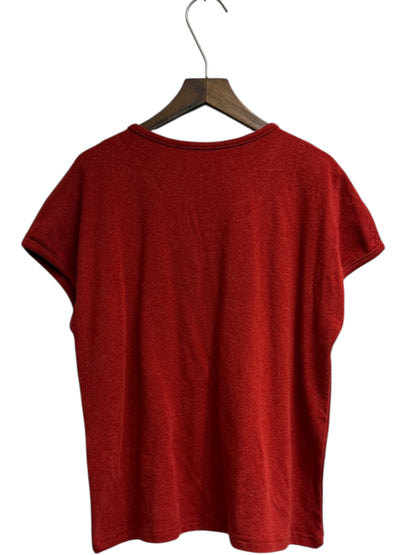 Fake two piece short sleeves tee #00126