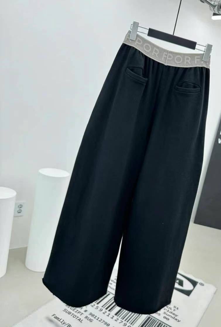 elastic waistband  cotton pants