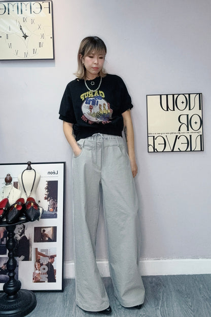Double waist pants #00543