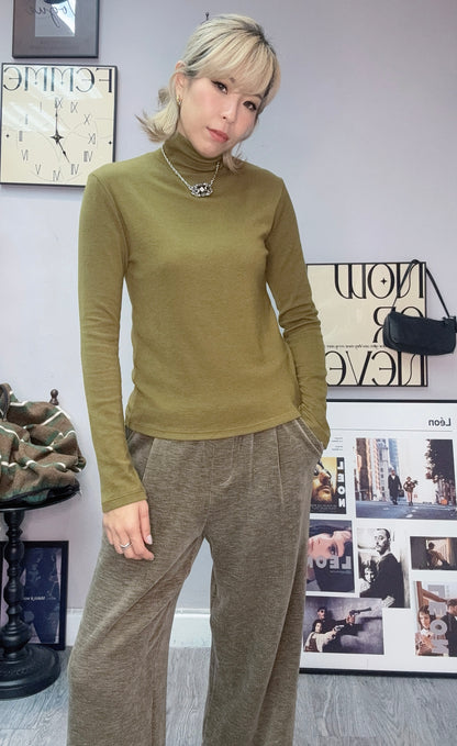 Turtle neck mochi tee#00215