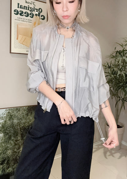 Two pockets see through jacket #00378