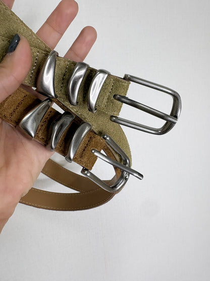 Suede belt