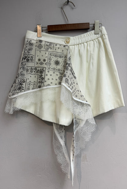 (-20%)Paisley pattern shorts set #00827