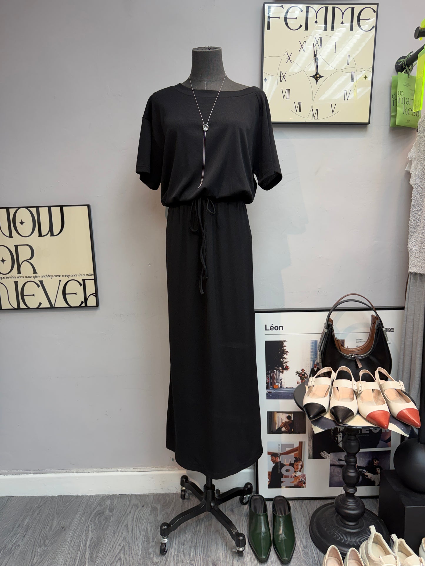 (-30%)Big collar/One shoulder one piece