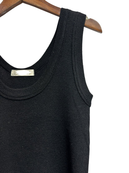 Plain knitted tank top