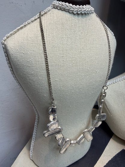 Square tag necklace