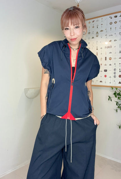 (Promotion -20%)Puff sleeves windbreaker #00691