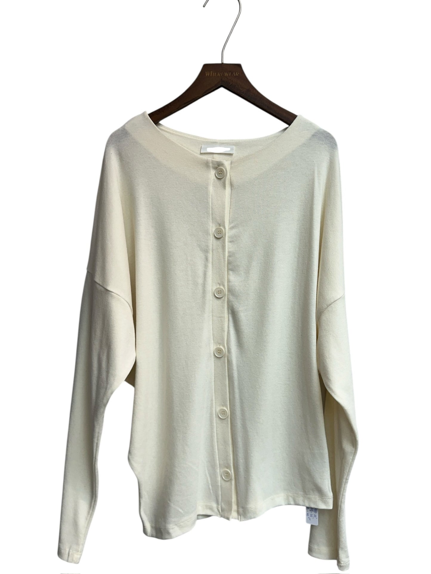 Front button cotton cardigan
