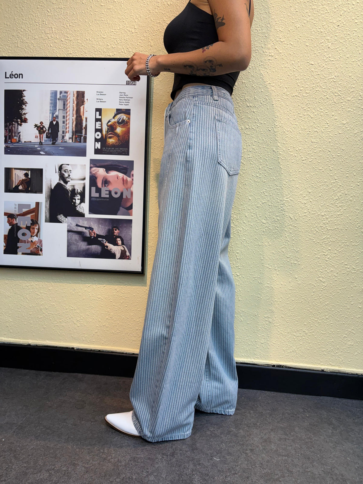 Striped jeans #00881