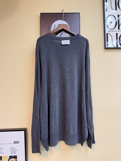 Back tag batwing knitted top #00959