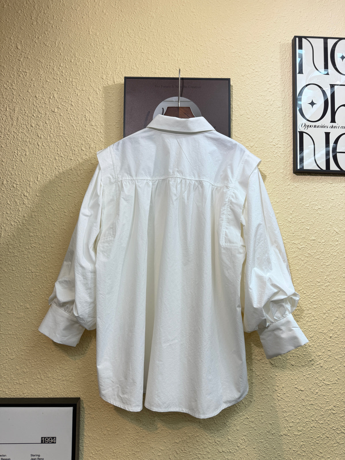 Puff middle length sleeves shirt #01023