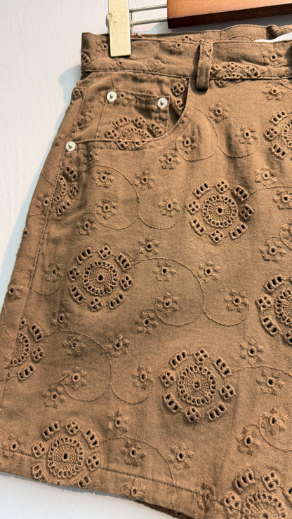 Embroidery shorts #00643