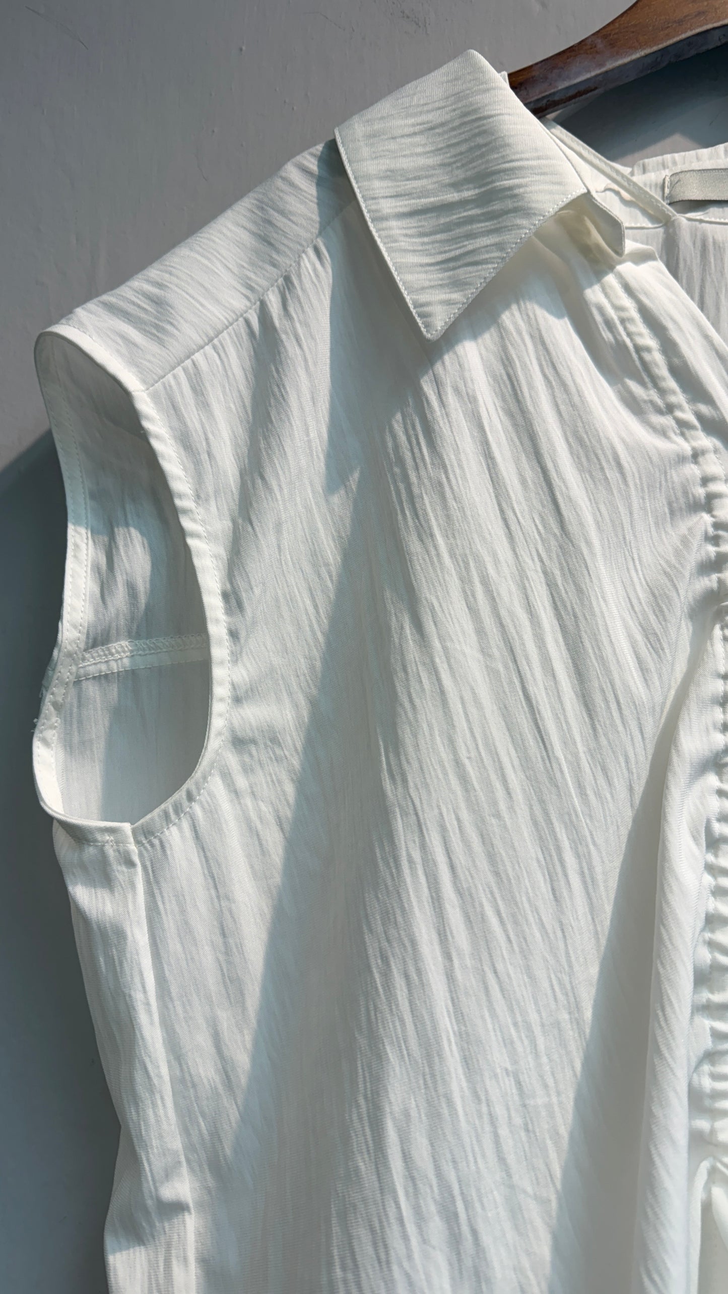 👍🏼Back rope front ruffle  shirt #00740