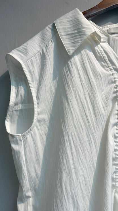 👍🏼Back rope front ruffle  shirt #00740