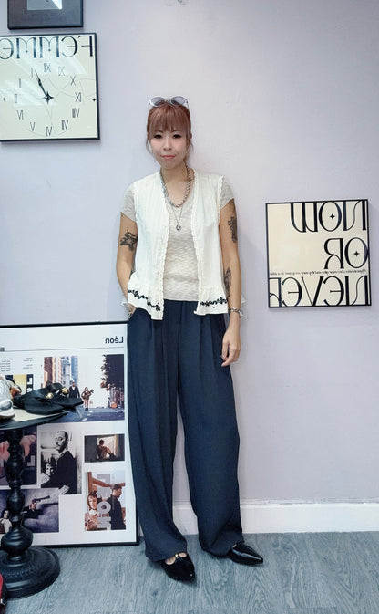 Stitch embroidery hem blouse #00627