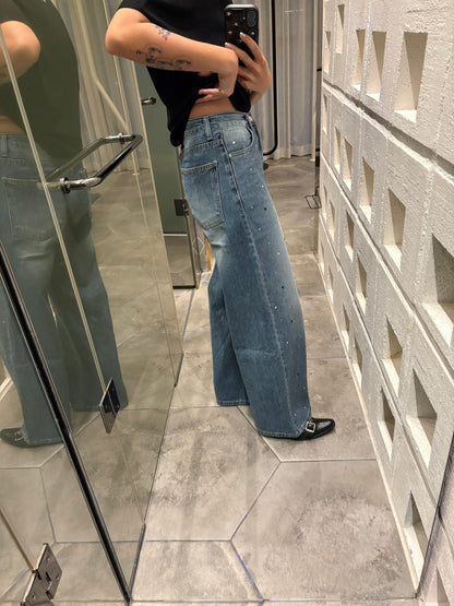 Front mini beans jeans #00769