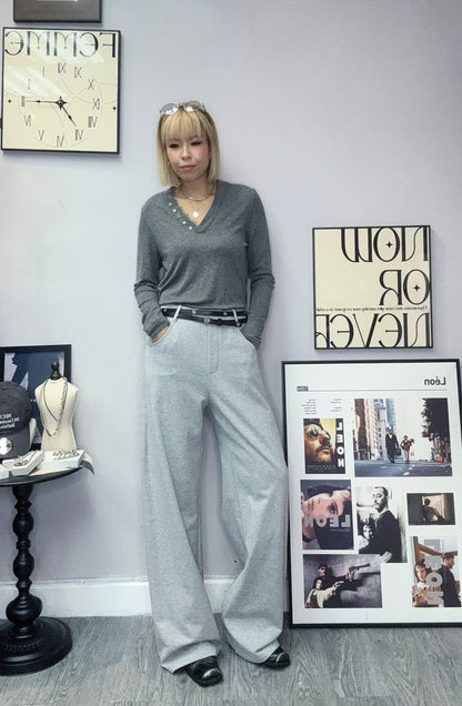 Belt and cotton pants