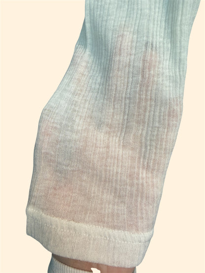 Heart printed rib tee #00315