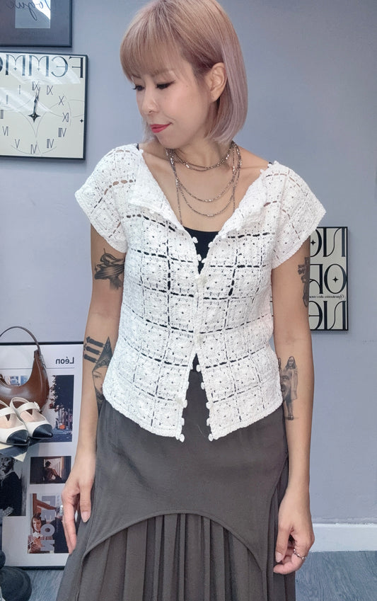 (-20%)Embrodiery short outer #00832