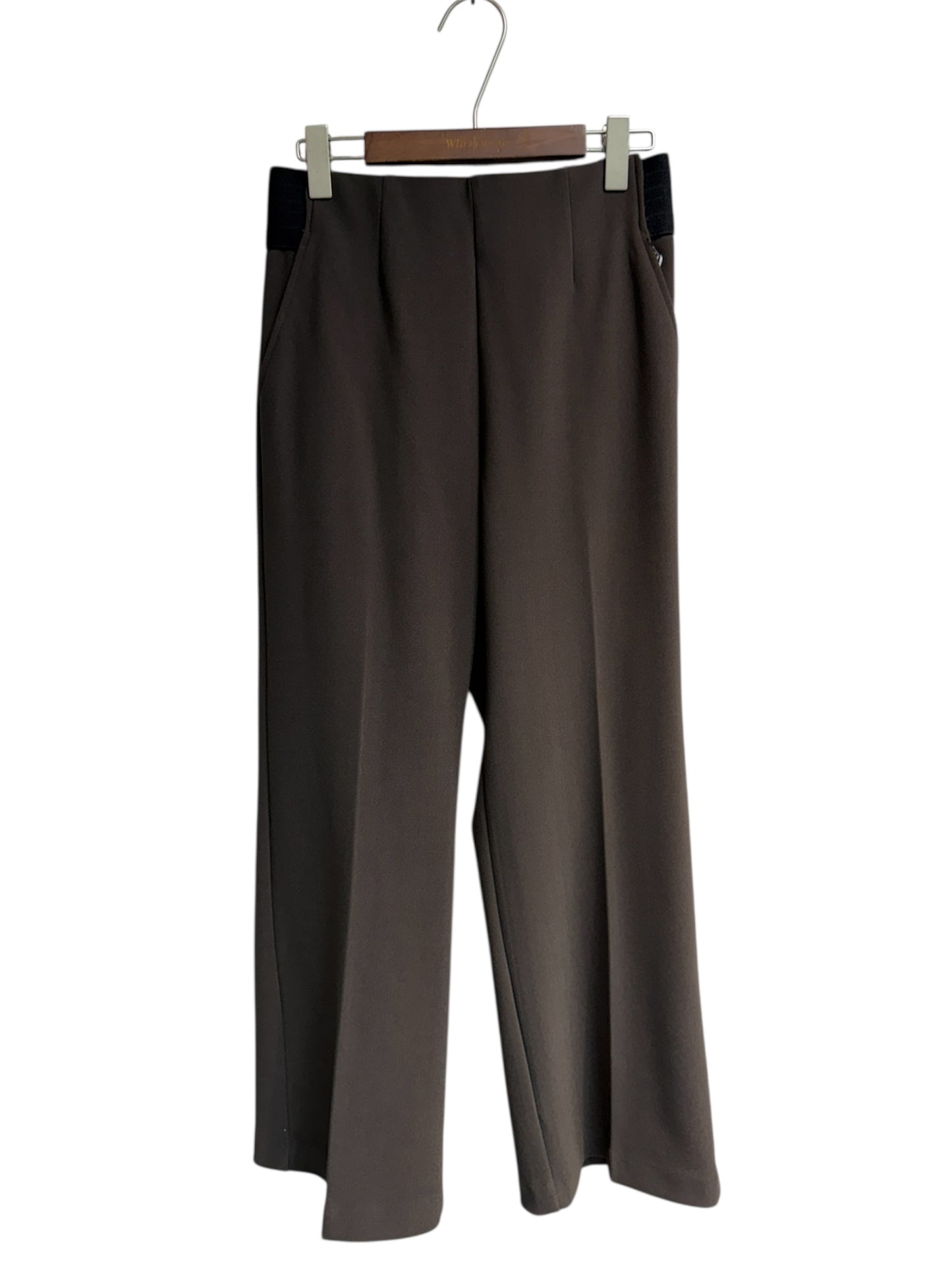 Full elastic furry lining pants #00066