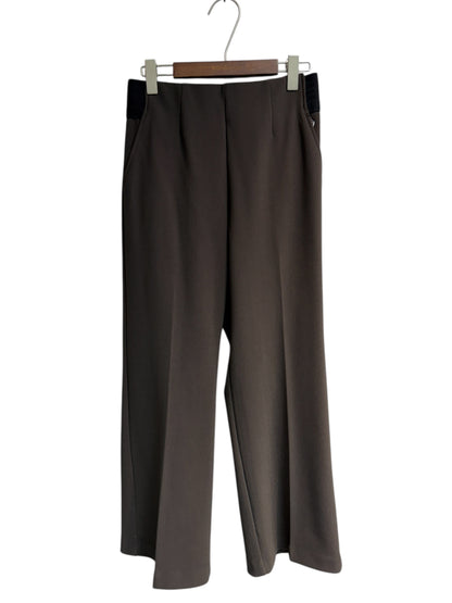 Full elastic furry lining pants #00066