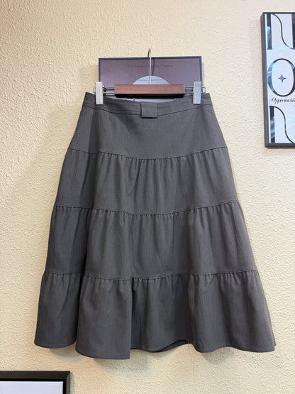 A-line tiered skirt #01013