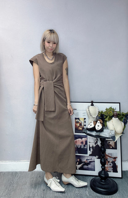Tie-waist dress