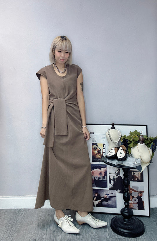 Tie-waist dress