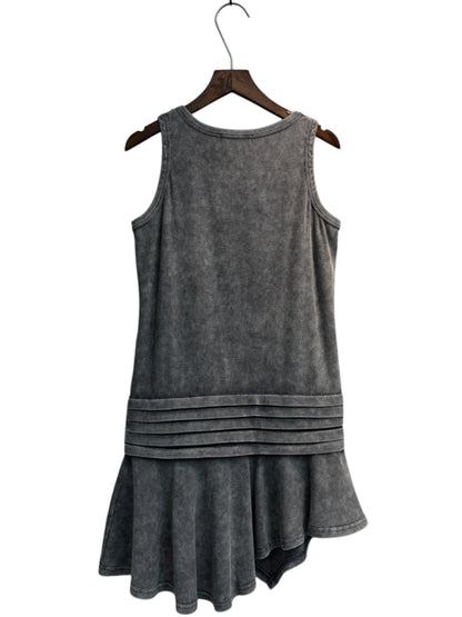 Washing rib long tank top #00502
