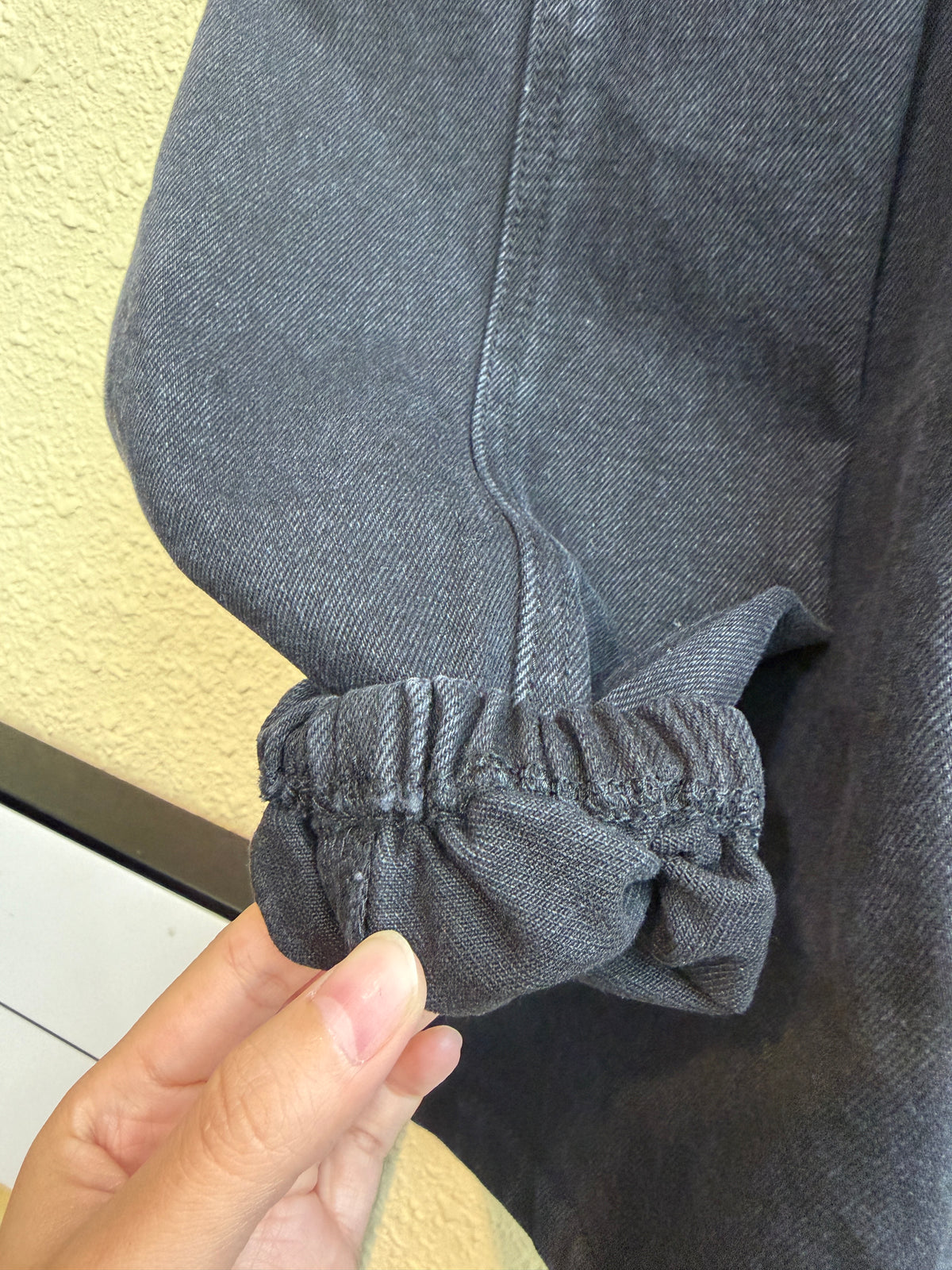 With hat denim hoodie #00998