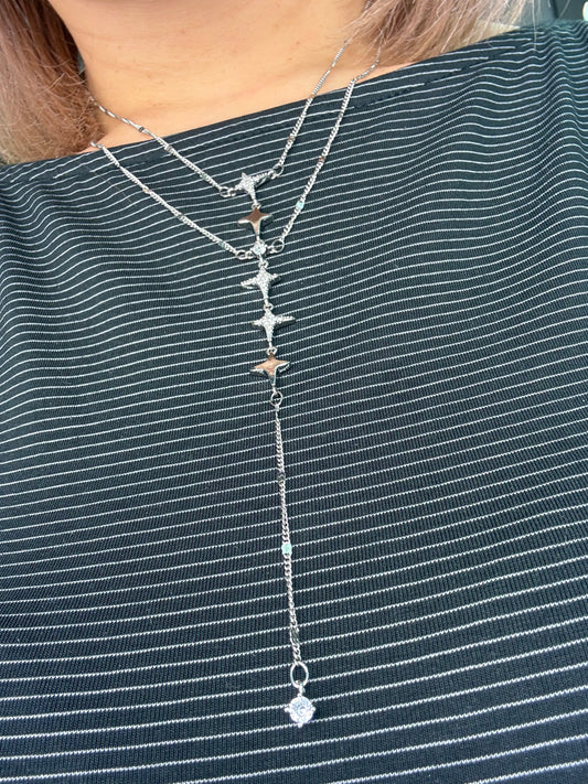 Straight star necklace
