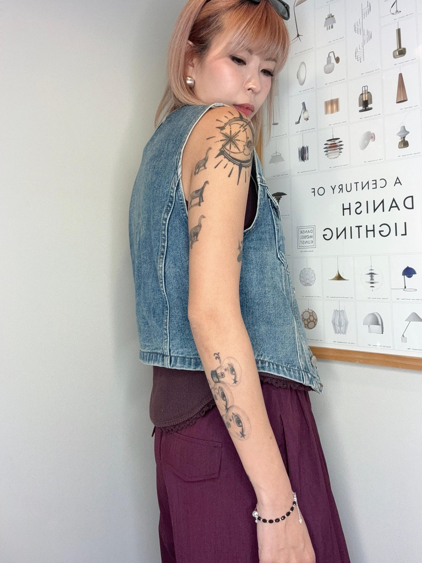 Denim vest outer #00702
